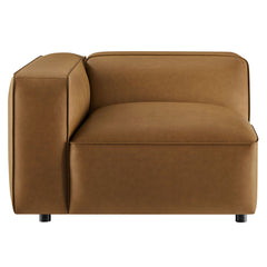 Auren Camel Upholstered Vegan Leather Modular Left Armchair - Ornate Home