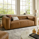 Auren Camel Upholstered Vegan Leather Sofa - Ornate Home