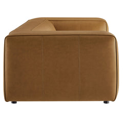 Auren Camel Upholstered Vegan Leather Sofa - Ornate Home