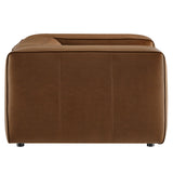 Auren Coffee Upholstered Vegan Leather Modular Armchair - Ornate Home