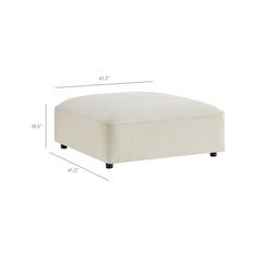 Auren Cream 6 Piece Lattice Bouclé Upholstered Modular Sectional - Ornate Home