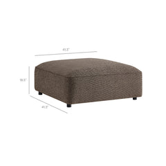 Auren Earth 5 Piece Lattice Bouclé Upholstered Modular Sectional - Ornate Home