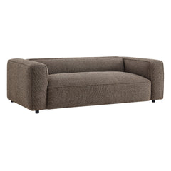 Auren Earth 88 Inch Lattice Bouclé Upholstered Sofa - Ornate Home