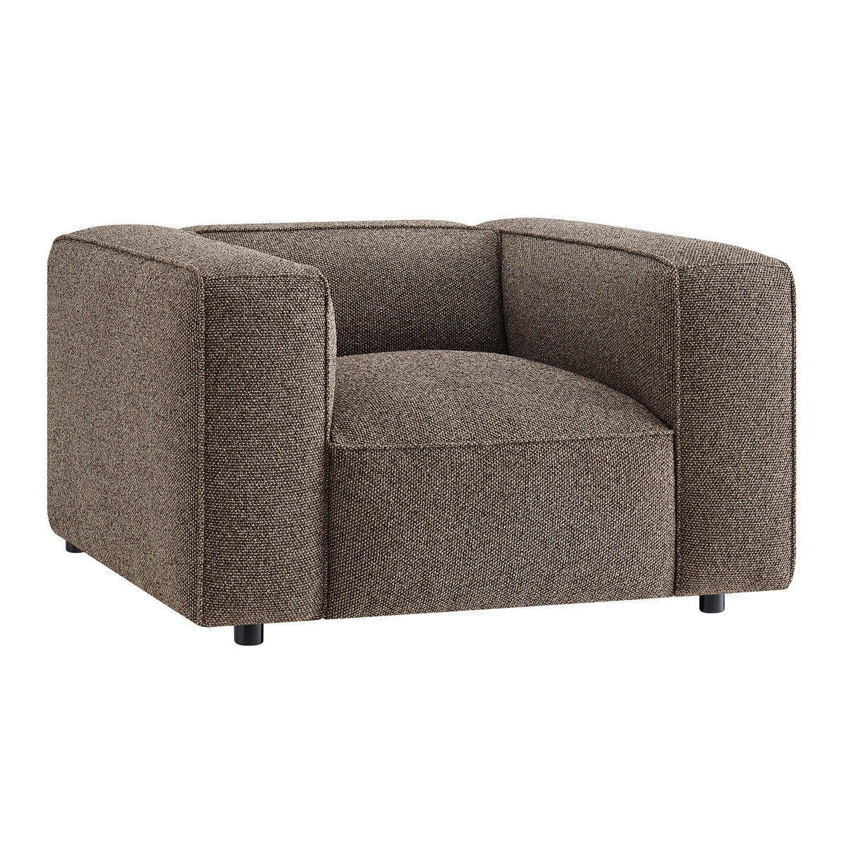 Auren Earth Lattice Bouclé Upholstered Accent Chair - Ornate Home