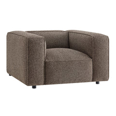 Auren Earth Lattice Bouclé Upholstered Accent Chair - Ornate Home