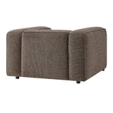 Auren Earth Lattice Bouclé Upholstered Accent Chair - Ornate Home