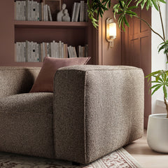 Auren Earth Lattice Bouclé Upholstered Accent Chair - Ornate Home