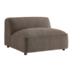 Auren Earth Lattice Bouclé Upholstered Modular Armless Chair - Ornate Home