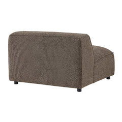 Auren Earth Lattice Bouclé Upholstered Modular Armless Chair - Ornate Home