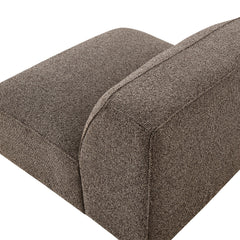 Auren Earth Lattice Bouclé Upholstered Modular Armless Chair - Ornate Home