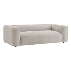Auren Fog 88 Inch Lattice Bouclé Upholstered Sofa - Ornate Home