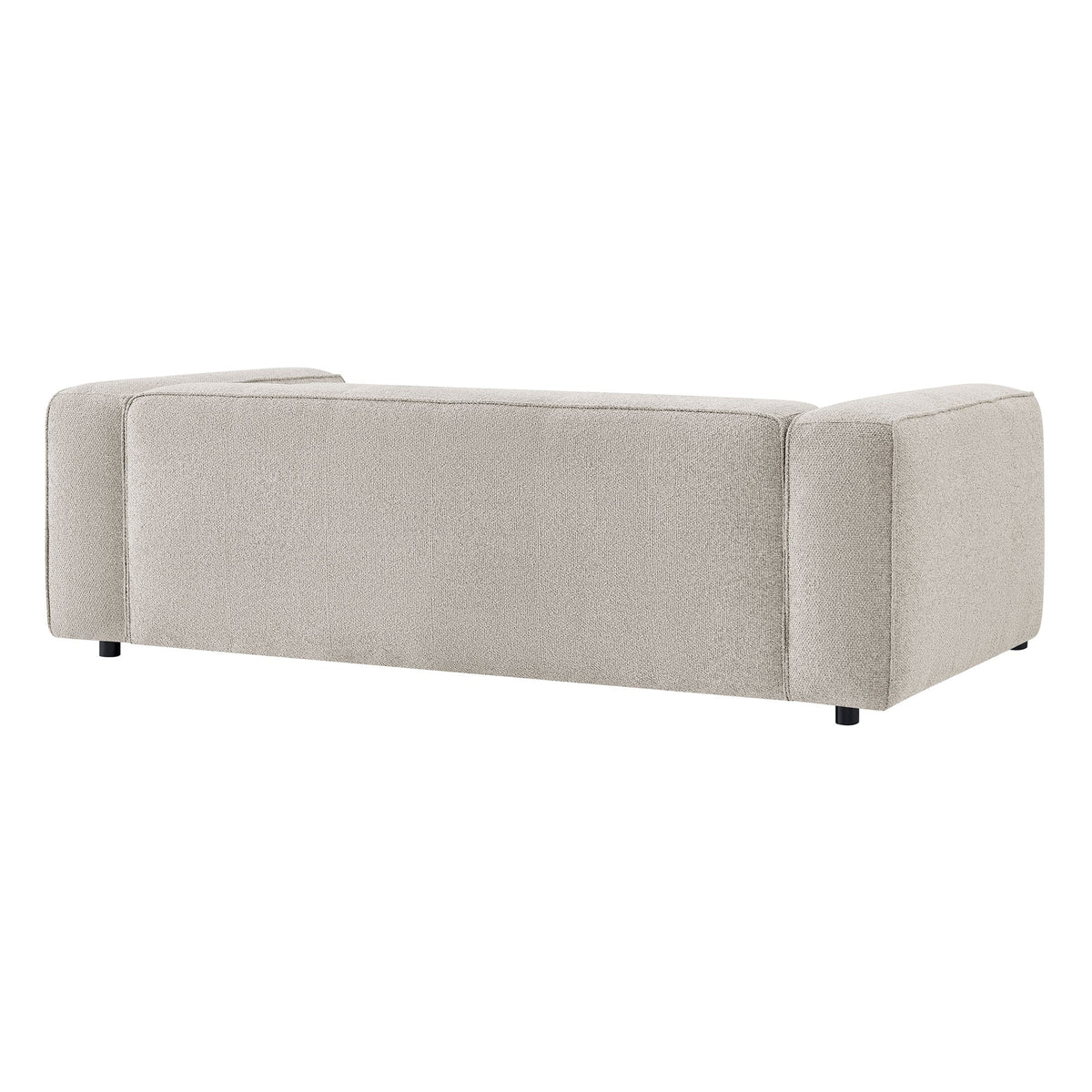 Auren Fog 88 Inch Lattice Bouclé Upholstered Sofa - Ornate Home