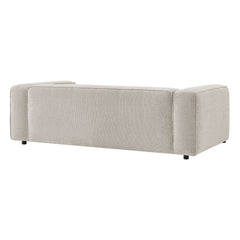 Auren Fog 88 Inch Lattice Bouclé Upholstered Sofa - Ornate Home