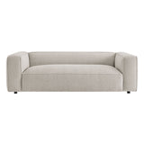 Auren Fog 88 Inch Lattice Bouclé Upholstered Sofa - Ornate Home