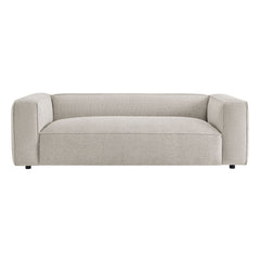 Auren Fog 88 Inch Lattice Bouclé Upholstered Sofa - Ornate Home