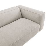 Auren Fog 88 Inch Lattice Bouclé Upholstered Sofa - Ornate Home