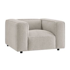 Auren Fog Lattice Bouclé Upholstered Accent Chair - Ornate Home
