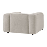 Auren Fog Lattice Bouclé Upholstered Accent Chair - Ornate Home