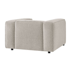 Auren Fog Lattice Bouclé Upholstered Accent Chair - Ornate Home