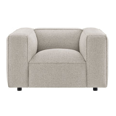Auren Fog Lattice Bouclé Upholstered Accent Chair - Ornate Home
