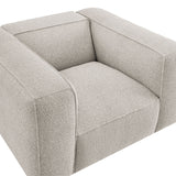 Auren Fog Lattice Bouclé Upholstered Accent Chair - Ornate Home