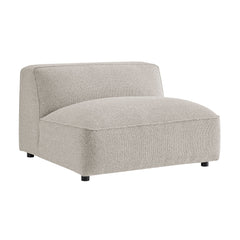 Auren Fog Lattice Bouclé Upholstered Modular Armless Chair - Ornate Home