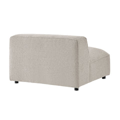 Auren Fog Lattice Bouclé Upholstered Modular Armless Chair - Ornate Home