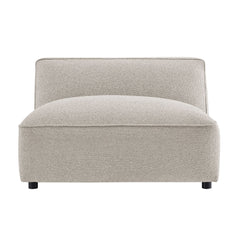 Auren Fog Lattice Bouclé Upholstered Modular Armless Chair - Ornate Home