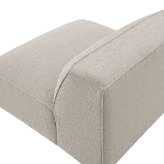 Auren Fog Lattice Bouclé Upholstered Modular Armless Chair - Ornate Home