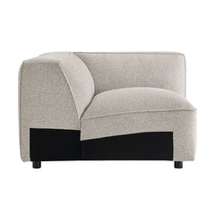 Auren Fog Lattice Bouclé Upholstered Modular Corner Chair - Ornate Home