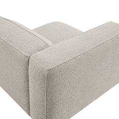 Auren Fog Lattice Bouclé Upholstered Modular Left-Facing Arm Chair - Ornate Home