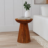 Aureo Wild Honey Side Table - Ornate Home