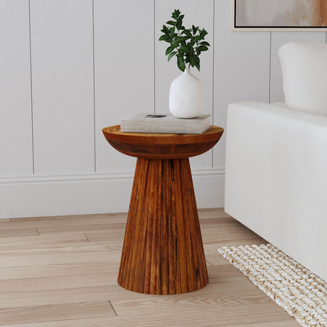 Aureo Wild Honey Side Table - Ornate Home