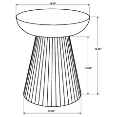 Aureo Wild Honey Side Table - Ornate Home