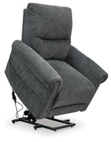 Aureta Charcoal Power Lift Recliner (Online Special Price) - Ornate Home
