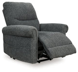 Aureta Charcoal Power Lift Recliner (Online Special Price) - Ornate Home