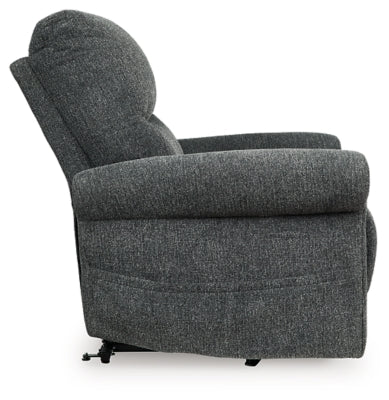 Aureta Charcoal Power Lift Recliner (Online Special Price) - Ornate Home