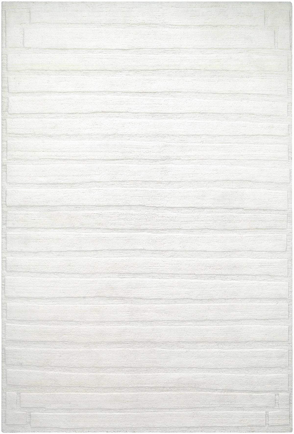 Aurex Cream Stepped Arch Art Deco Wool Handmade Area Rug - Clearance - Ornate Home