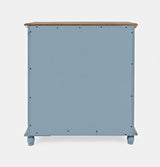 Aurora Hills Brushed Blue/Bisque 2 Door Accent Chest - Ornate Home