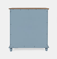 Aurora Hills Brushed Blue/Bisque 2 Door Accent Chest - Ornate Home