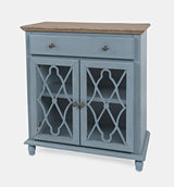 Aurora Hills Brushed Blue/Bisque 2 Door Accent Chest - Ornate Home