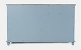 Aurora Hills Brushed Blue/Bisque 4 Door Accent Chest - Ornate Home