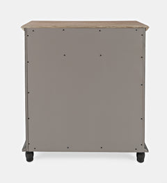 Aurora Hills Brushed Grey/Bisque 2 Door Accent Chest - Ornate Home