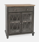 Aurora Hills Brushed Grey/Bisque 2 Door Accent Chest - Ornate Home