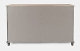 Aurora Hills Brushed Grey/Bisque 4 Door Accent Chest - Ornate Home