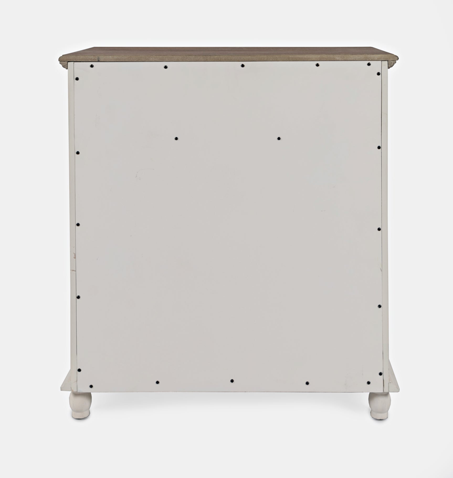 Aurora Hills Brushed White/Bisque 2 Door Accent Chest - Ornate Home