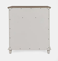 Aurora Hills Brushed White/Bisque 2 Door Accent Chest - Ornate Home