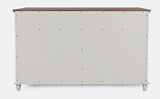 Aurora Hills Brushed White/Bisque 4 Door Accent Chest - Ornate Home