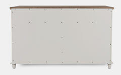 Aurora Hills Brushed White/Bisque 4 Door Accent Chest - Ornate Home