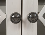 Aurora Hills Brushed White/Bisque 4 Door Accent Chest - Ornate Home
